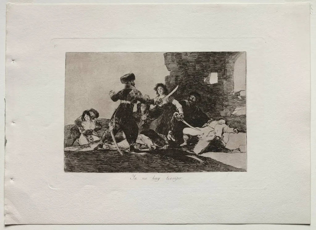Disasters of War: There isn't Time Now, by Francisco Goya, 1815