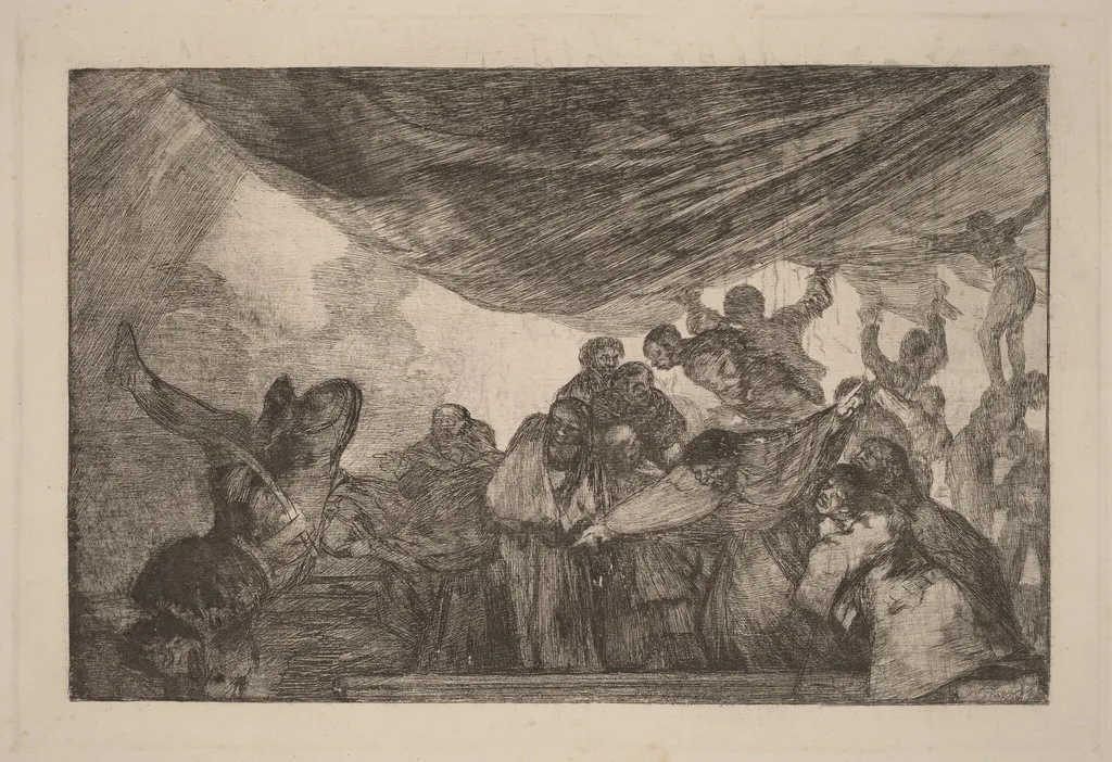 Disparate claro (Clear Folly), by Francisco Goya, ink, 1816