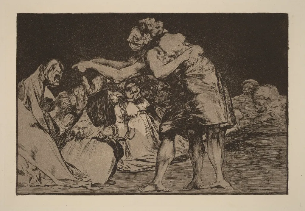 Disparate desordenado (Disorderly Folly), by Francisco Goya, ink, 1816