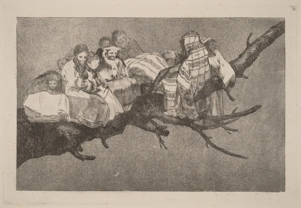 Disparate ridiculo (Ridiculous Folly), by Francisco Goya, ink, 1816