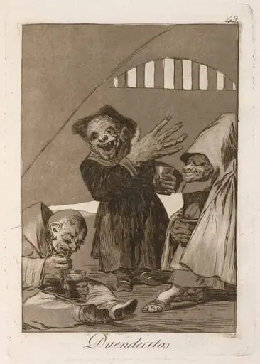 Duendecitos (Hobgoblins), by Francisco Goya