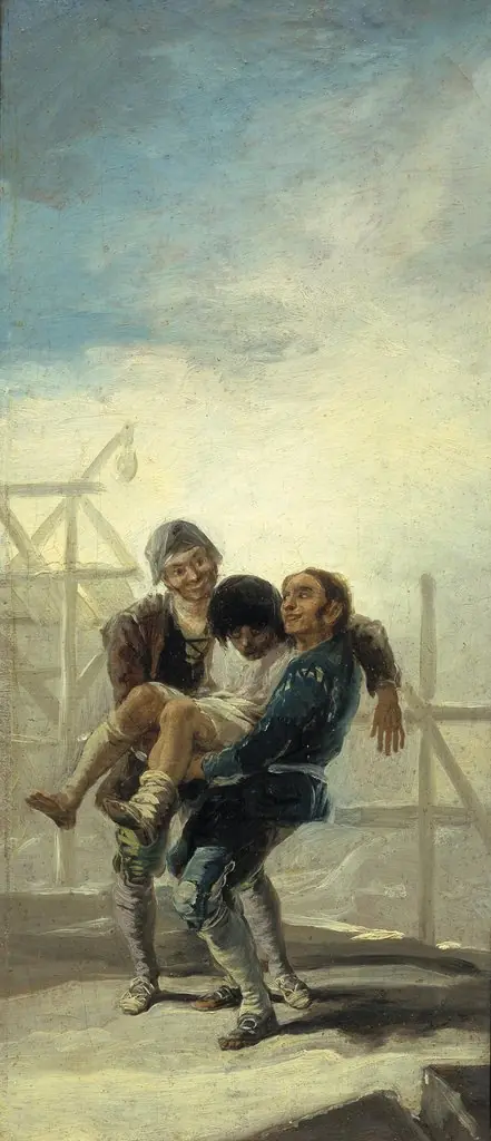 El albañil borracho (boceto), by Francisco Goya