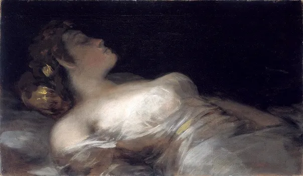 El Sueño, by Francisco Goya, oil, 1796