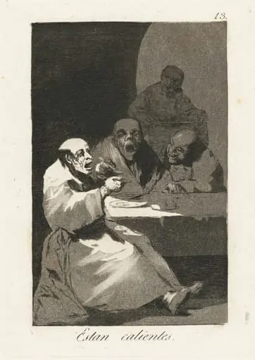 Estan Calientes (They Are Hot), by Francisco Goya