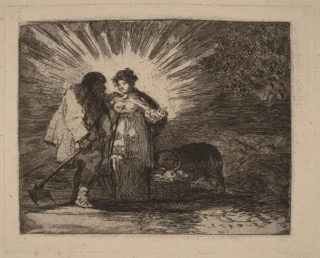 Esto es lo verdadero (This Is the Truth), by Francisco Goya, ink, 1815