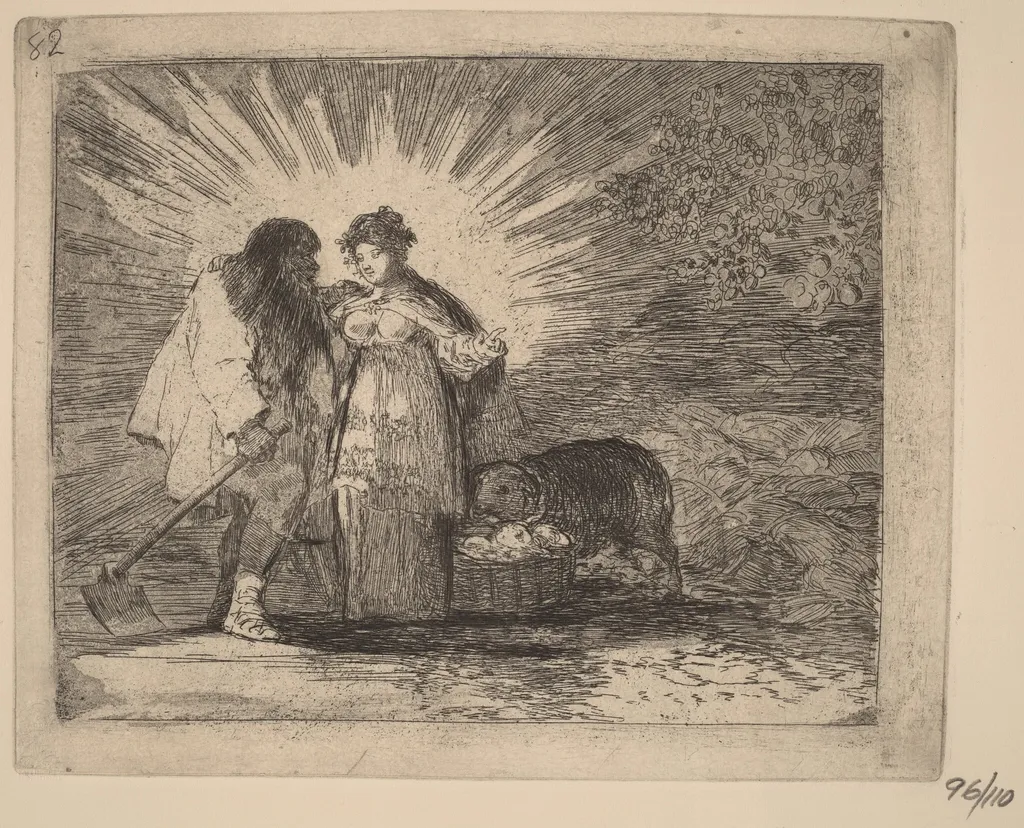 Esto es lo verdadero (This Is the Truth), by Francisco Goya, ink, 1815