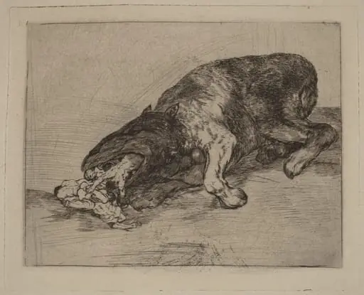 Fiero monstruo! (Fierce Monster!), by Francisco Goya