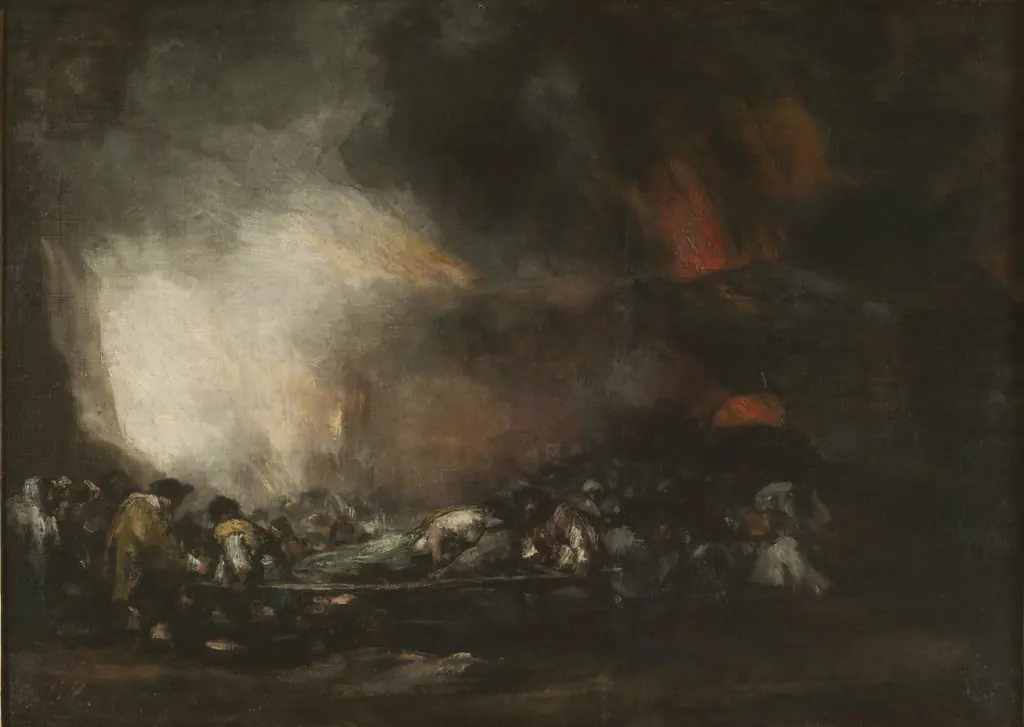 Fire of a Hospital, by Francisco Goya