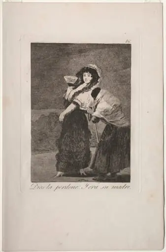 For Heaven's Sake: and It Was Her Mother, Plate 16, by Francisco Goya