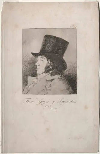 Francisco de Goya y Lucientes, Painter (Self-Portrait), Plate 1, by Francisco Goya