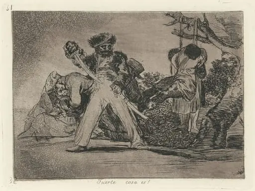 Fuerte cosa es! (That's Tough!), by Francisco Goya