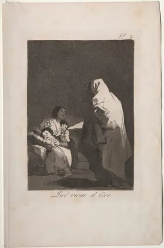 Here Comes the Bogeyman, Plate 3, by Francisco Goya