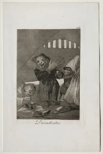 Hobgoblins, Plate 49, by Francisco Goya