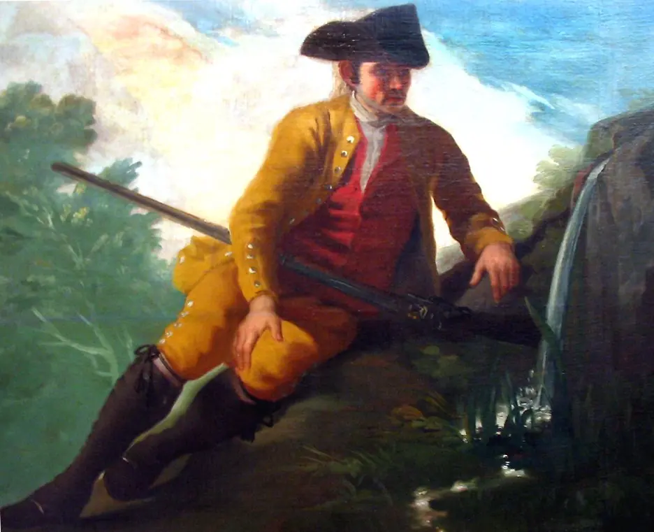 Hunter at a fountain, by Francisco Goya