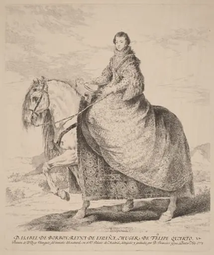 Isabel de Borbon, by Francisco Goya