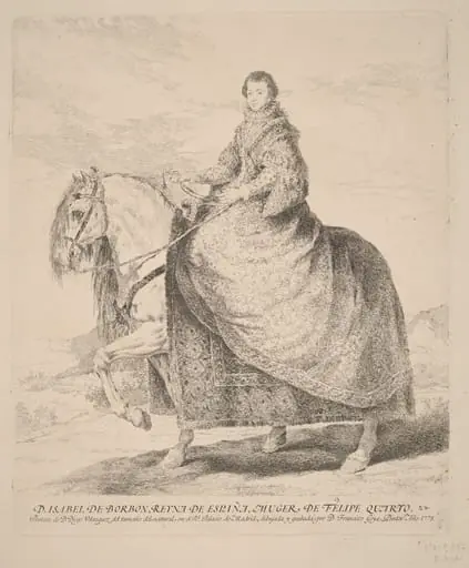 Isabel de Borbon, by Francisco Goya