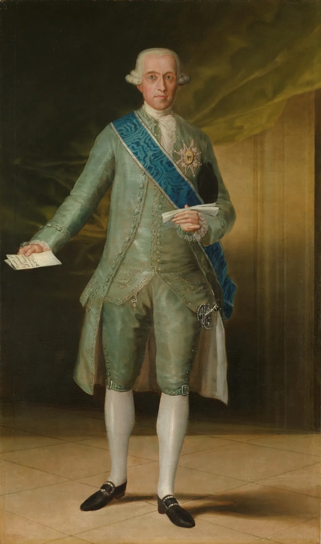 José Moñino y Redondo, count de Floridablanca, by Francisco Goya, oil, 1792
