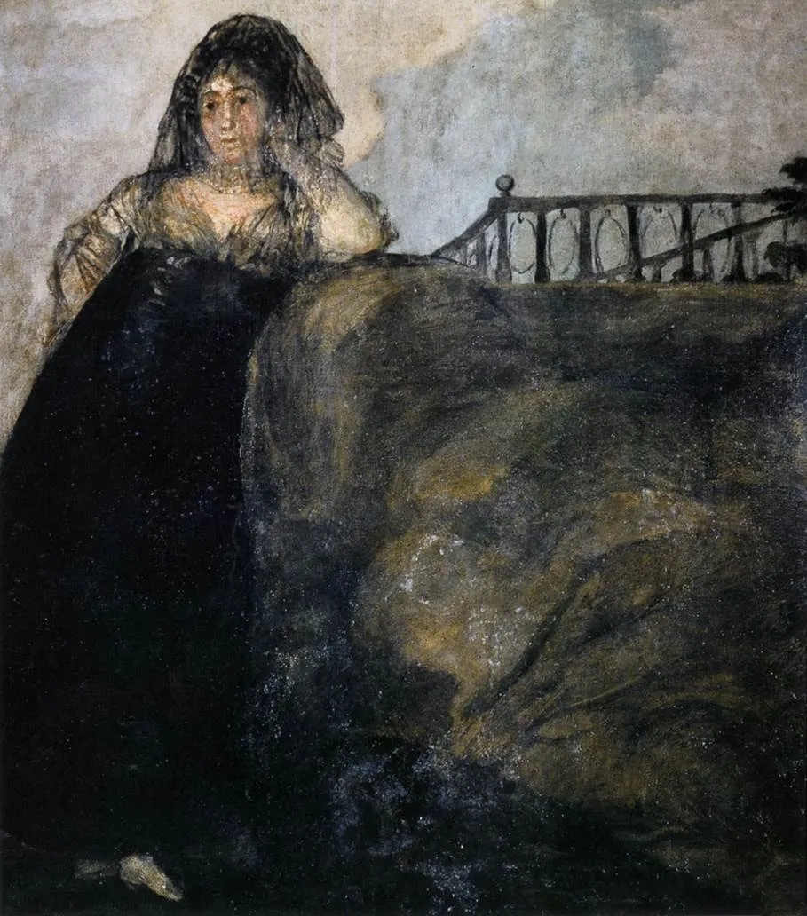 La Leocadia, by Francisco Goya, oil, 1819