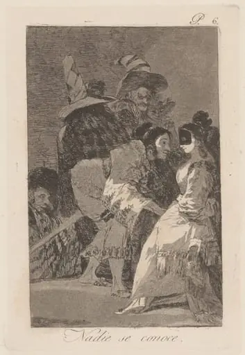 Nadie se conoce (Nobody Knows Himself), by Francisco Goya