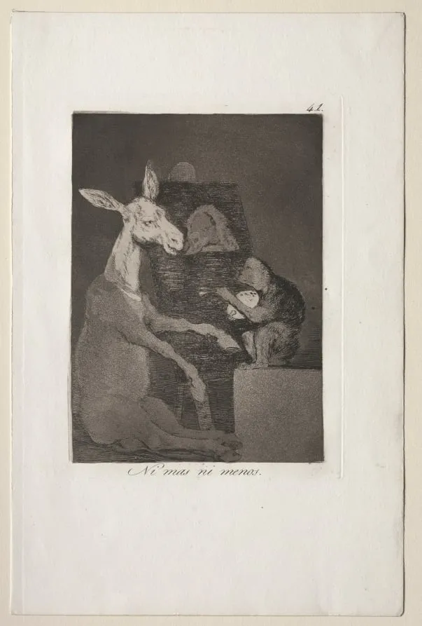 Neither More Nor Less, Plate 41, by Francisco Goya, 1799