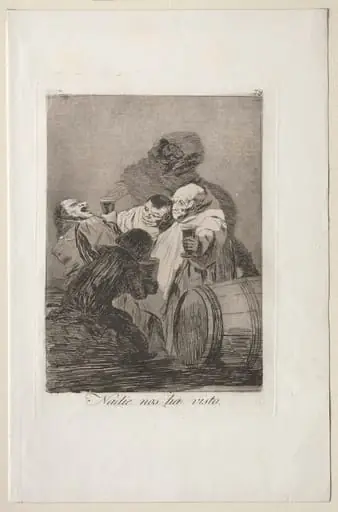 No One has Seen Us, Plate 79, by Francisco Goya