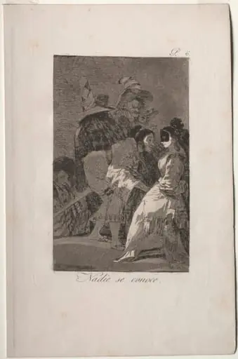 No One Knows Himself, Plate 6, by Francisco Goya