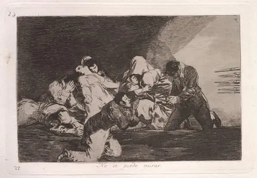 No se puede mirar (One Can't Look), by Francisco Goya
