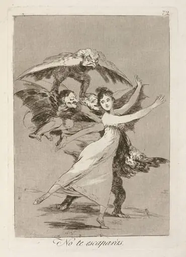 No te escaparas (You Will Not Escape), by Francisco Goya