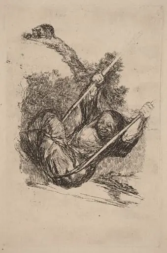 Old Woman on a Swing, by Francisco Goya