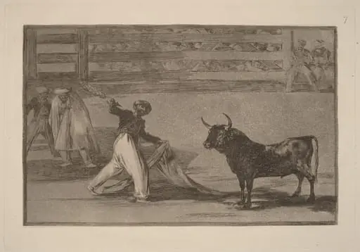 Origen de los arpones o banderillas (Origin of the Harpoons or Banderillas), by Francisco Goya