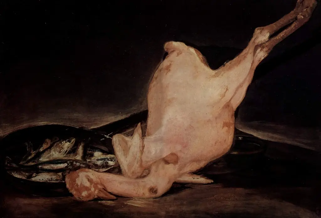 Plucked turkey, by Francisco Goya
