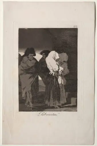 Poor Little Girls!, Plate 22, by Francisco Goya