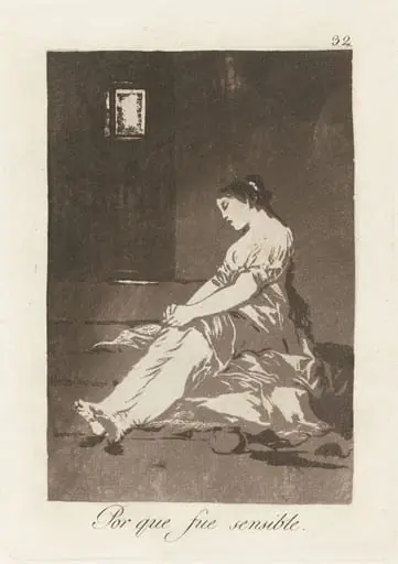 Por que fue sensible (Because She Was Susceptible), by Francisco Goya