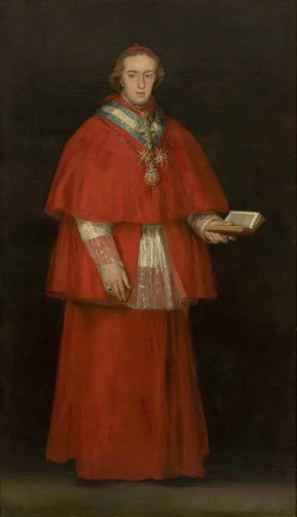 Portrait of Cardinal Luis María de Borbón y Vallabriga, by Francisco Goya