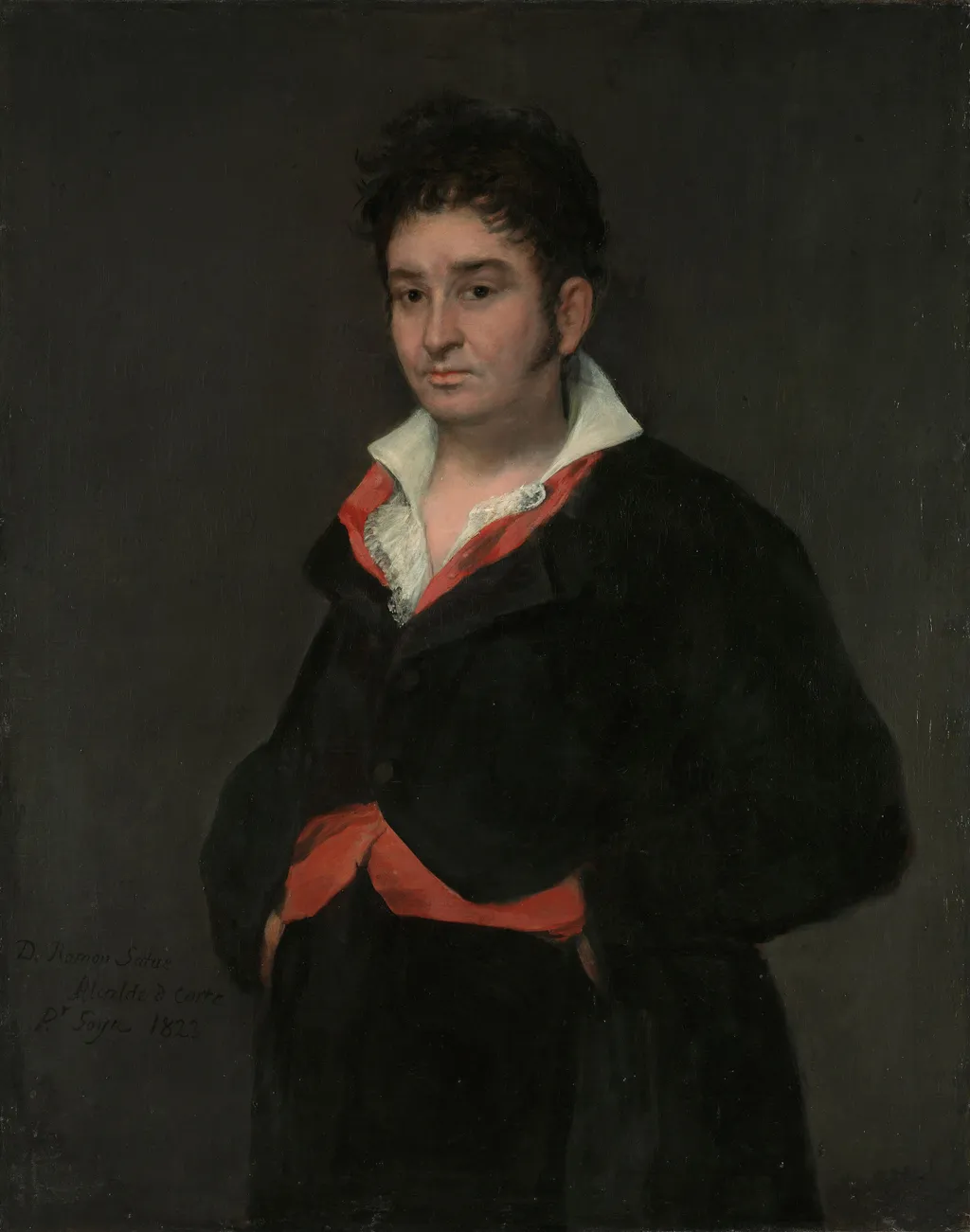 Portrait of Don Ramón Satué, by Francisco Goya, oil, 1823