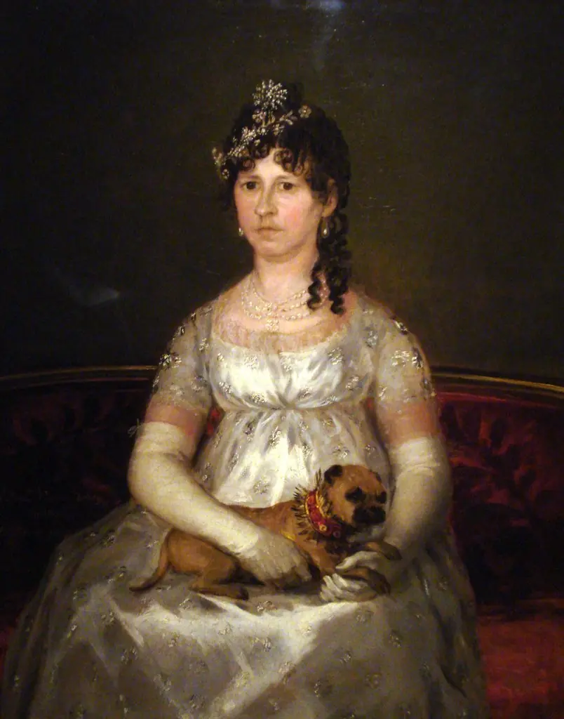 Portrait of Francisca Vicenta Chollet y Caballero, by Francisco Goya