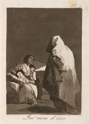 Que viene el coco (Here Comes the Bogey-Man), by Francisco Goya