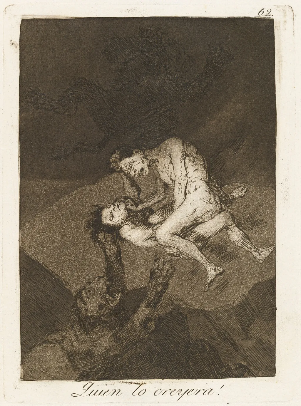 Quien lo creyera! (Who Would Have Thought It!), by Francisco Goya, ink, 1799