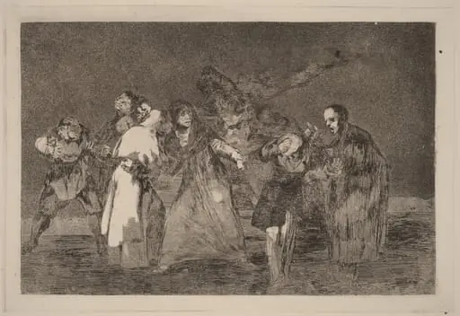Sanan cuchilladas mas no malas palabras (Wounds Heal Quicker than Hasty Words), by Francisco Goya