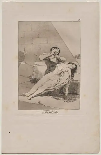 Tantalus, Plate 9, by Francisco Goya
