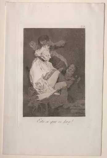 That Certainly is Being Able to Read, Plate 29, by Francisco Goya