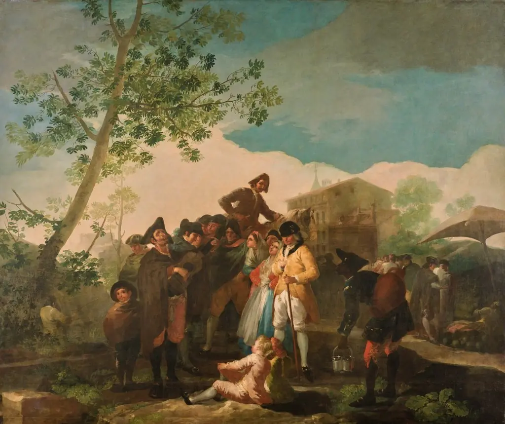 The blind guitarist, by Francisco Goya
