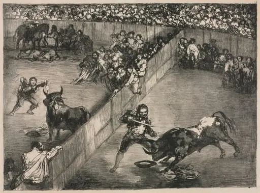 The Bulls of Bordeaux: Bullfight in a Divided Ring, by Francisco Goya