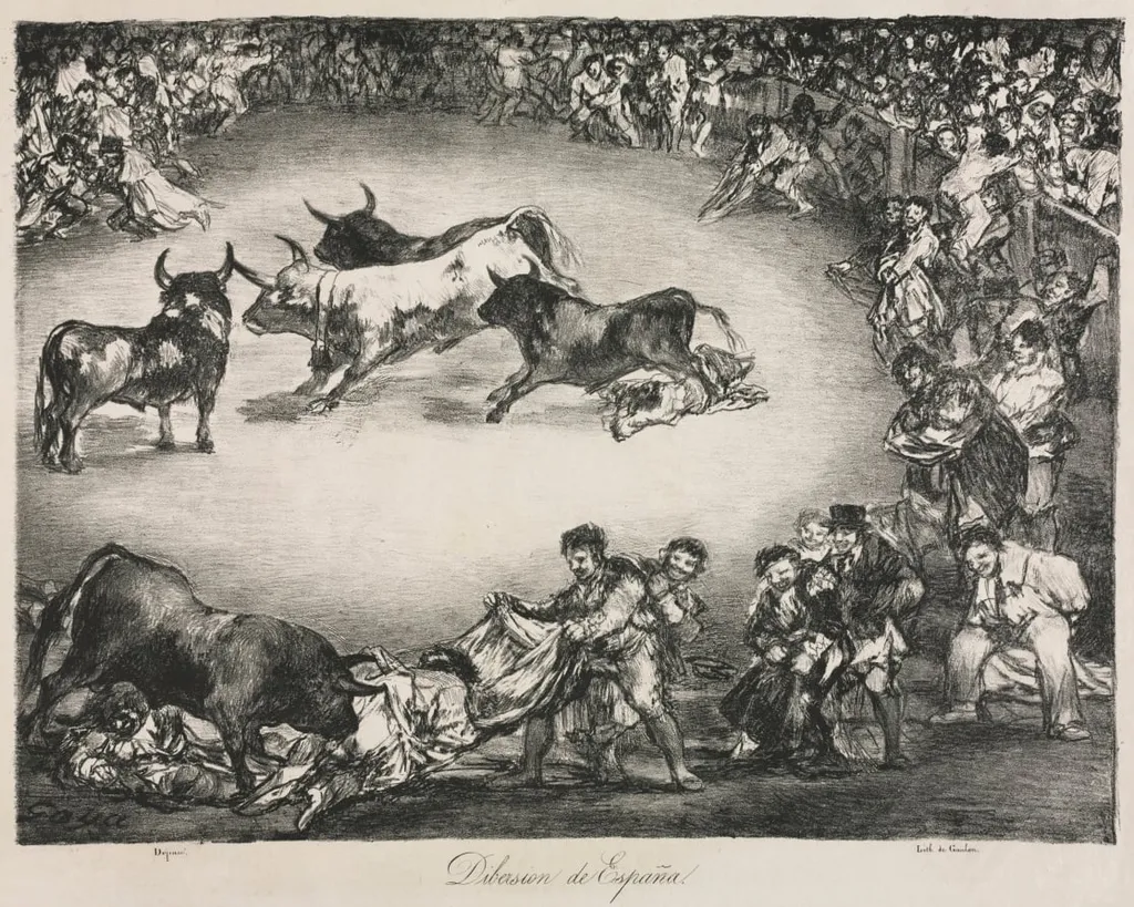 The Bulls of Bordeaux: Spanish Entertainment, by Francisco Goya, 1825