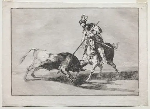 The Cid Campeador Spearing Another Bull, by Francisco Goya