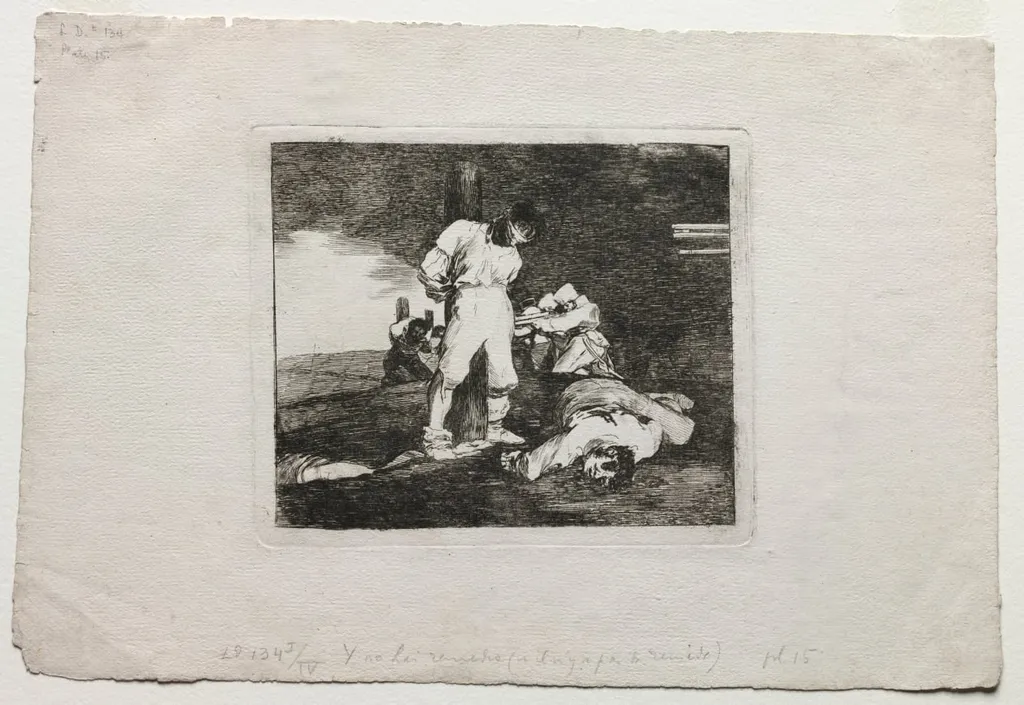 The Disasters of War: And There's No Help for it, by Francisco Goya, 1815