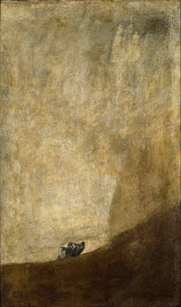 The Dog, by Francisco Goya, 1819