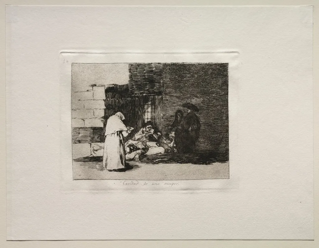 The Horrors of War: A Woman's Charity, by Francisco Goya, 1815