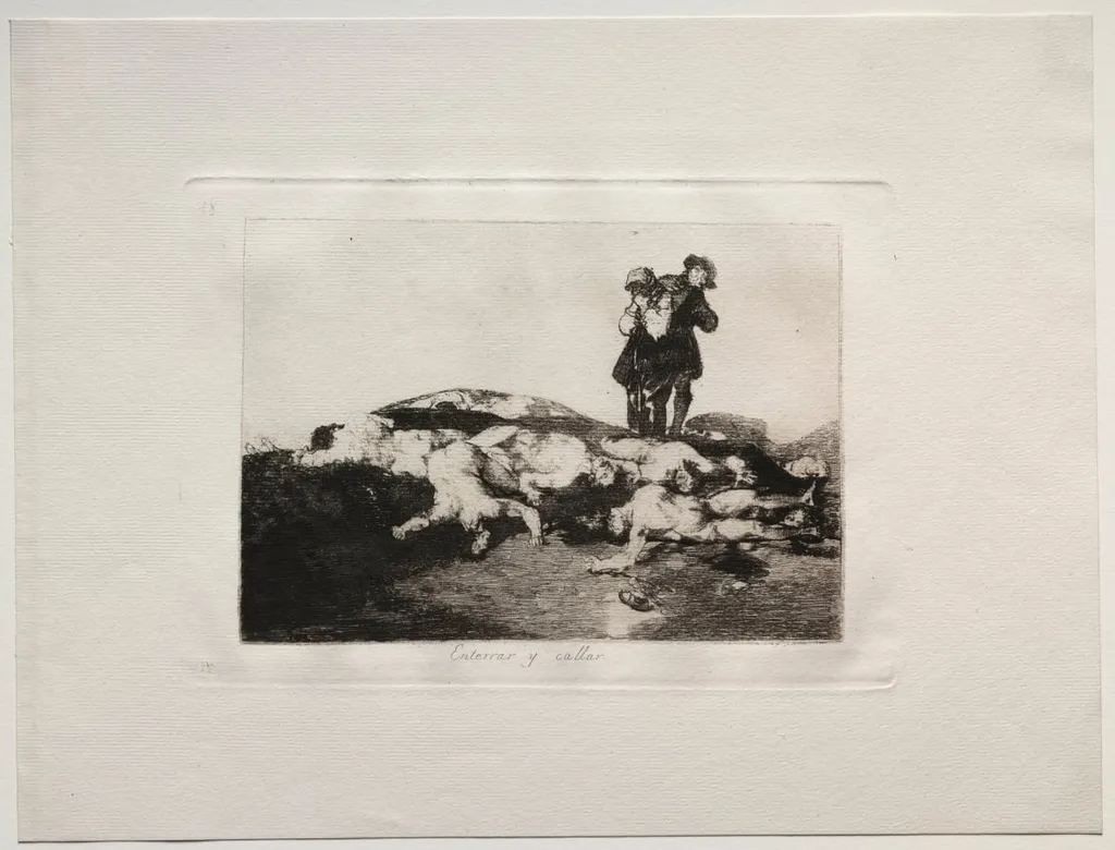 The Horrors of War: Bury Them and Keep Quiet, by Francisco Goya, 1815