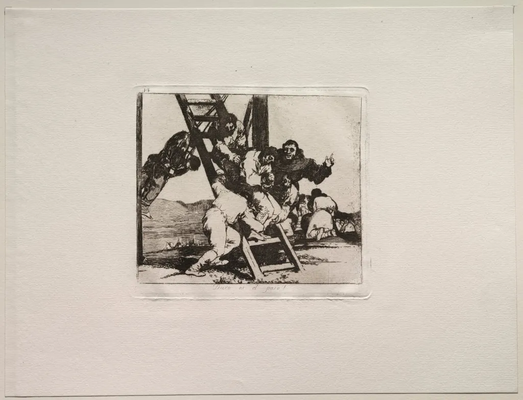 The Horrors of War: It's a Hard Step!, by Francisco Goya, 1815